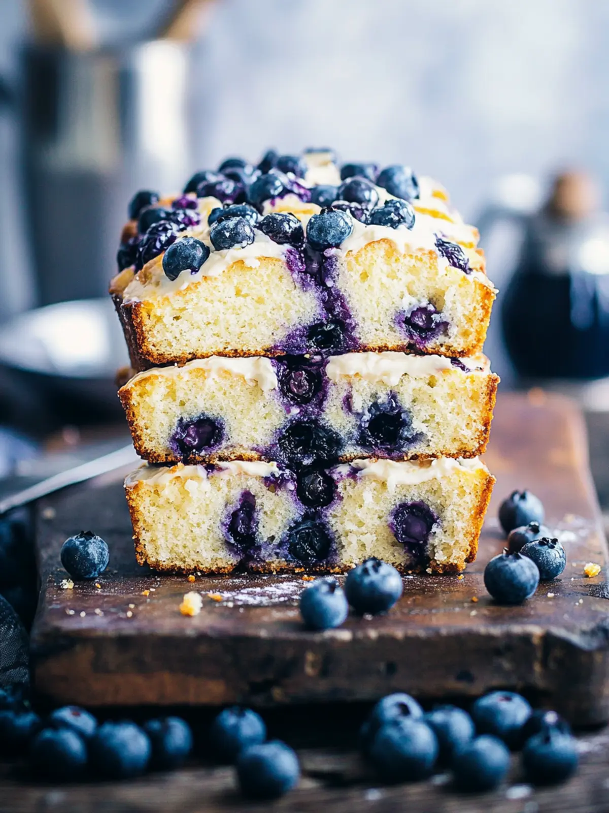 blueberry cream cheese loaf