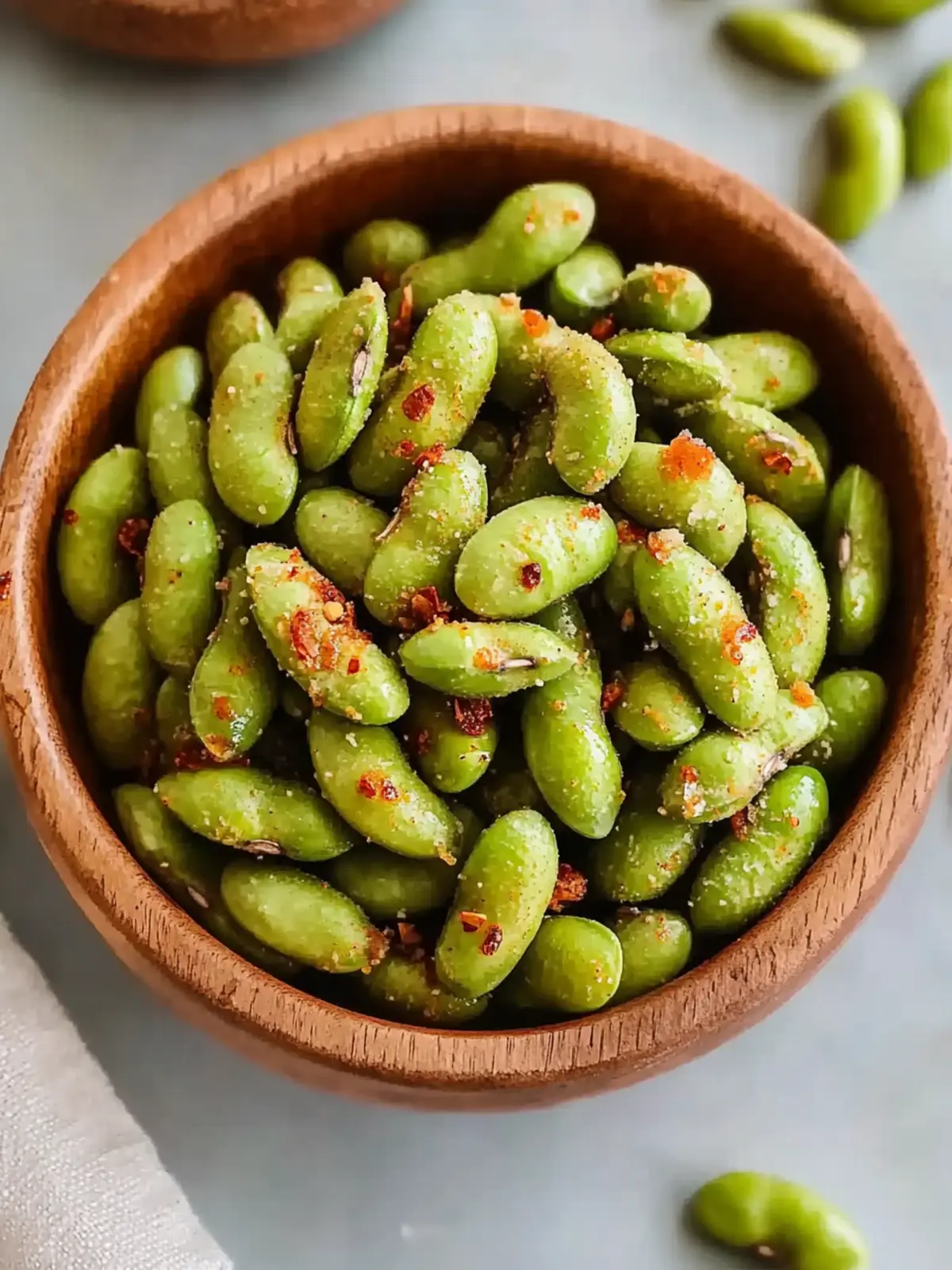 Crunchy Air Fryer Roasted Edamame
