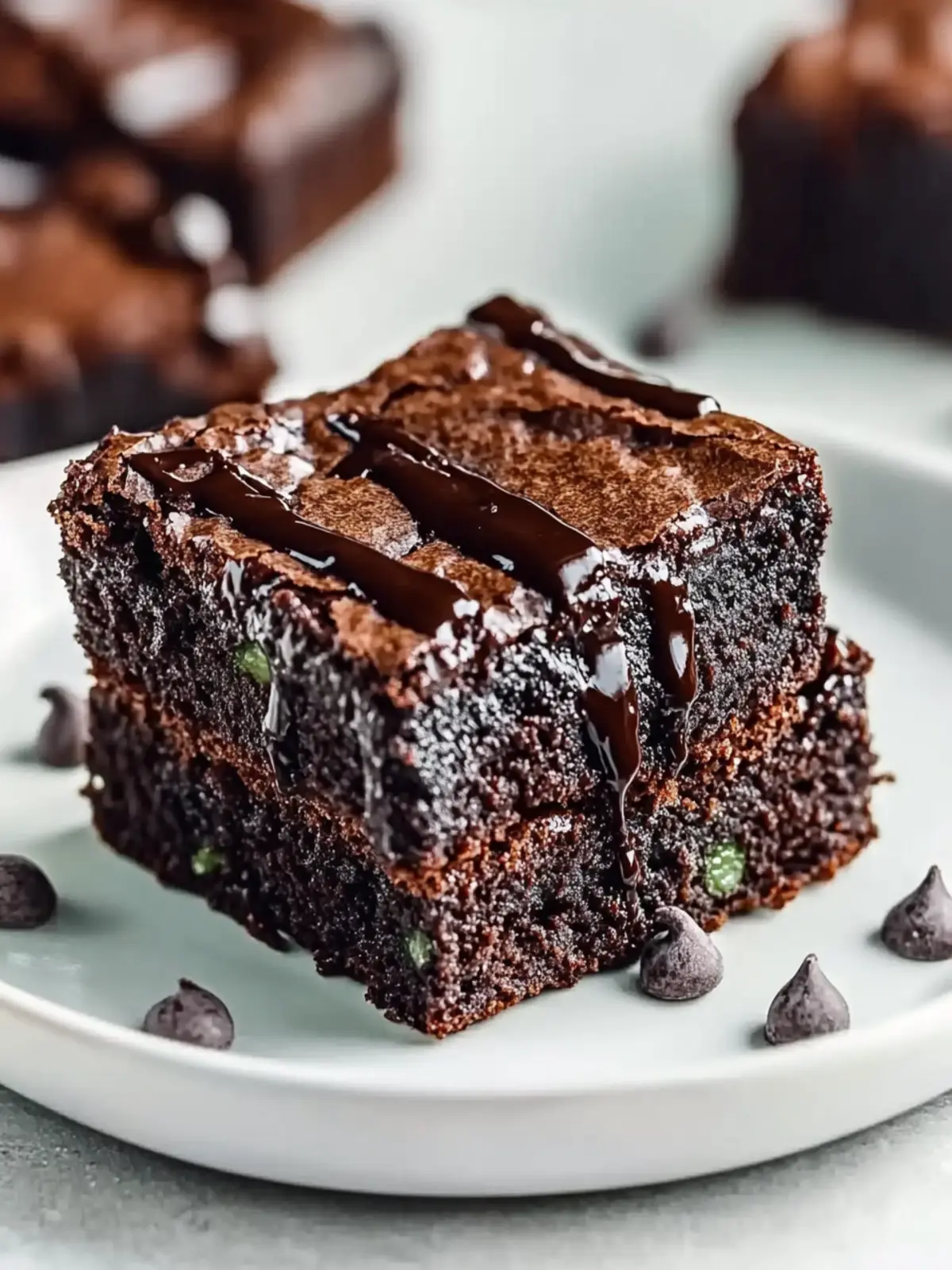 Low Carb Gluten Free Keto Zucchini Brownies
