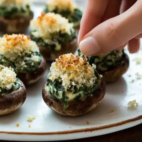 Spinach Stuffed Mushrooms