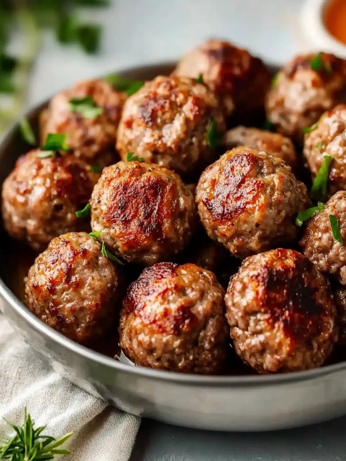 30-Minute Air Fryer Ground Beef Meatballs