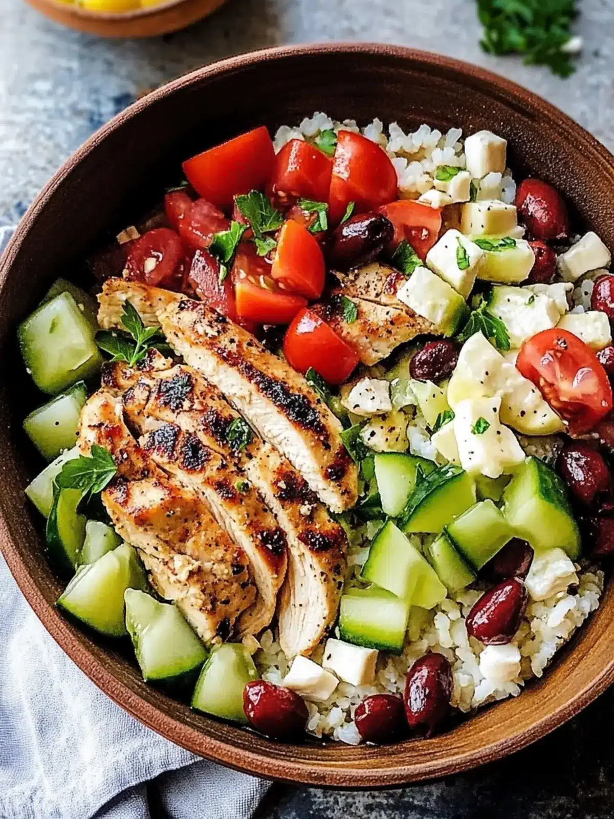 Savory Greek Chicken Bowls for Healthy Meal Prep Bliss