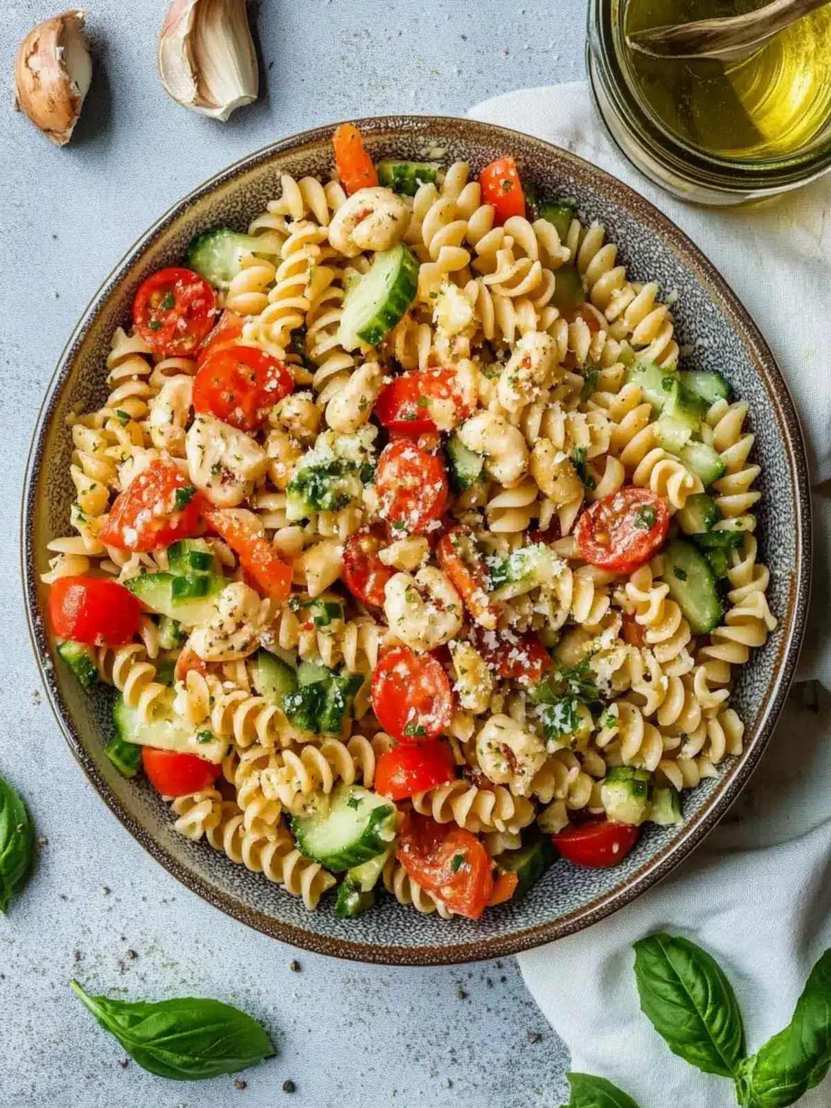high protein pasta salad