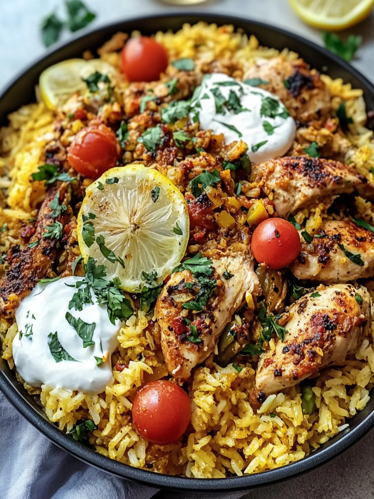 One Pot Shawarma Chicken And Rice