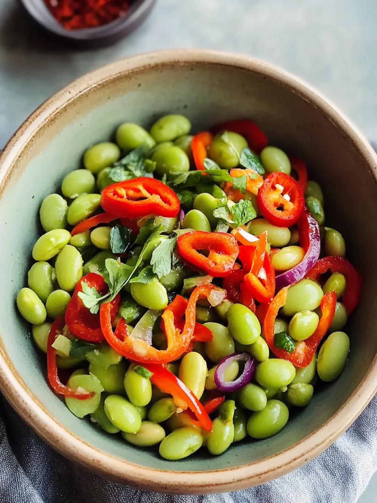 Quick Roasted Edamame Salad
