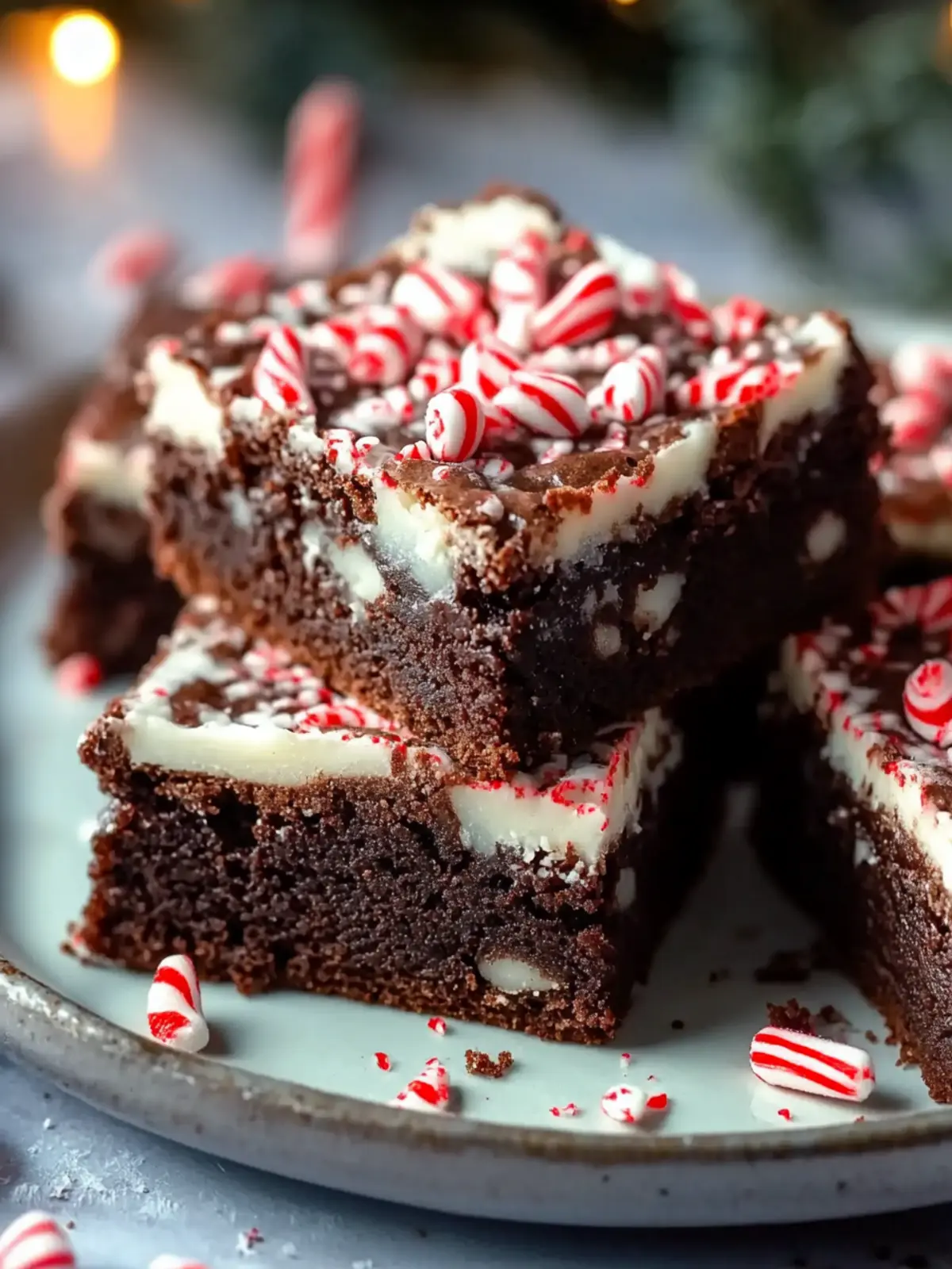 Fudgy Peppermint Brownies