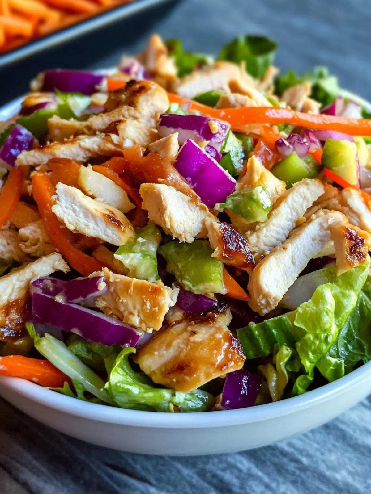 Zesty Asian Chicken Crunch Salad for a Healthier You