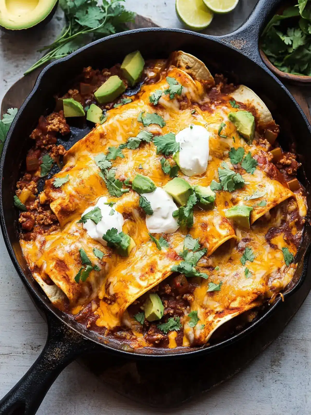 Savory Beef Skillet Enchiladas in Just 30 Minutes