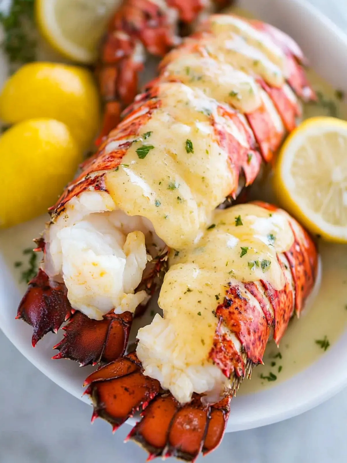 Delicious Lobster Tails with Garlic Lemon Butter at Home