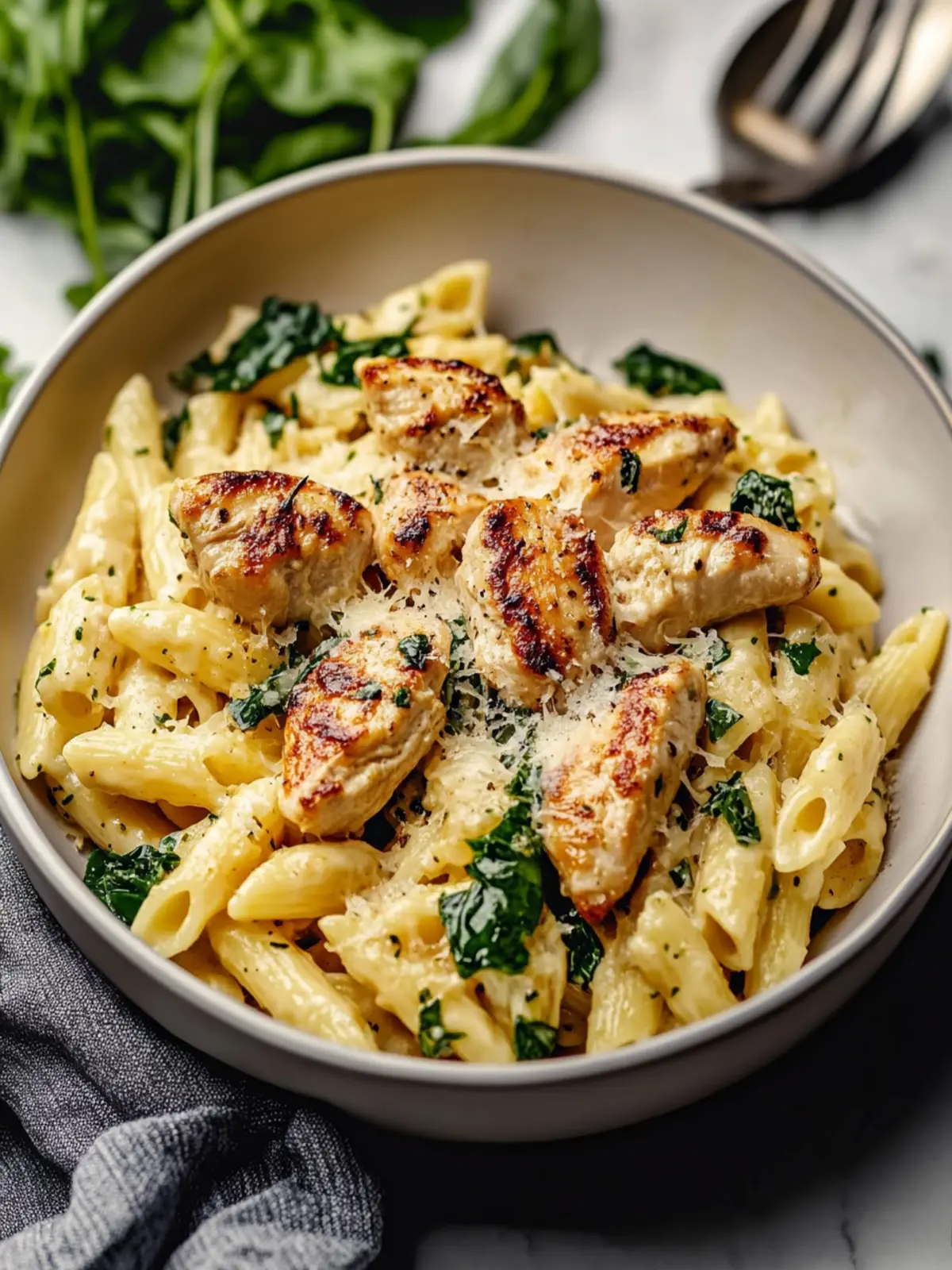 Healthy Garlic Parmesan Chicken Pasta for Guilt-Free Indulgence