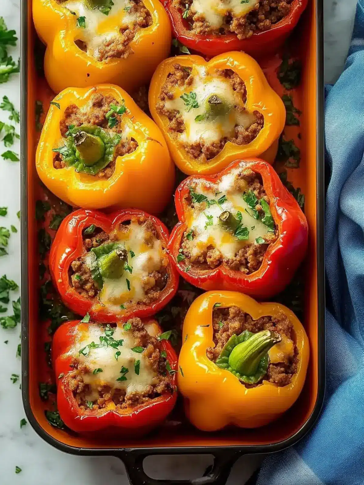 Stuffed Peppers with Ground Beef