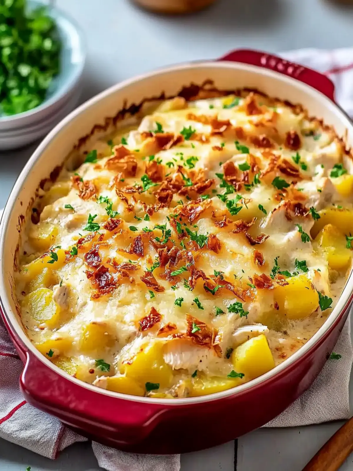 Chicken and Potato Casserole with Cream of Chicken Soup