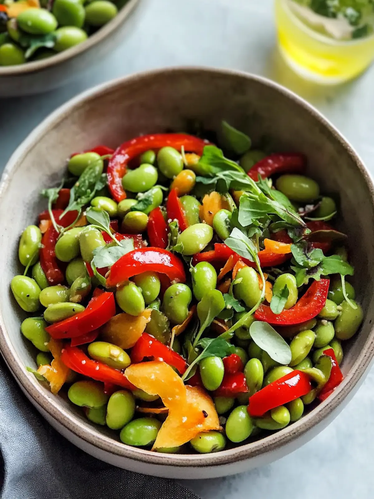 Quick Roasted Edamame Salad
