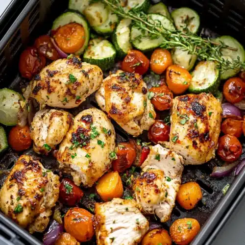 Air Fryer Chicken Recipe with Vegetable