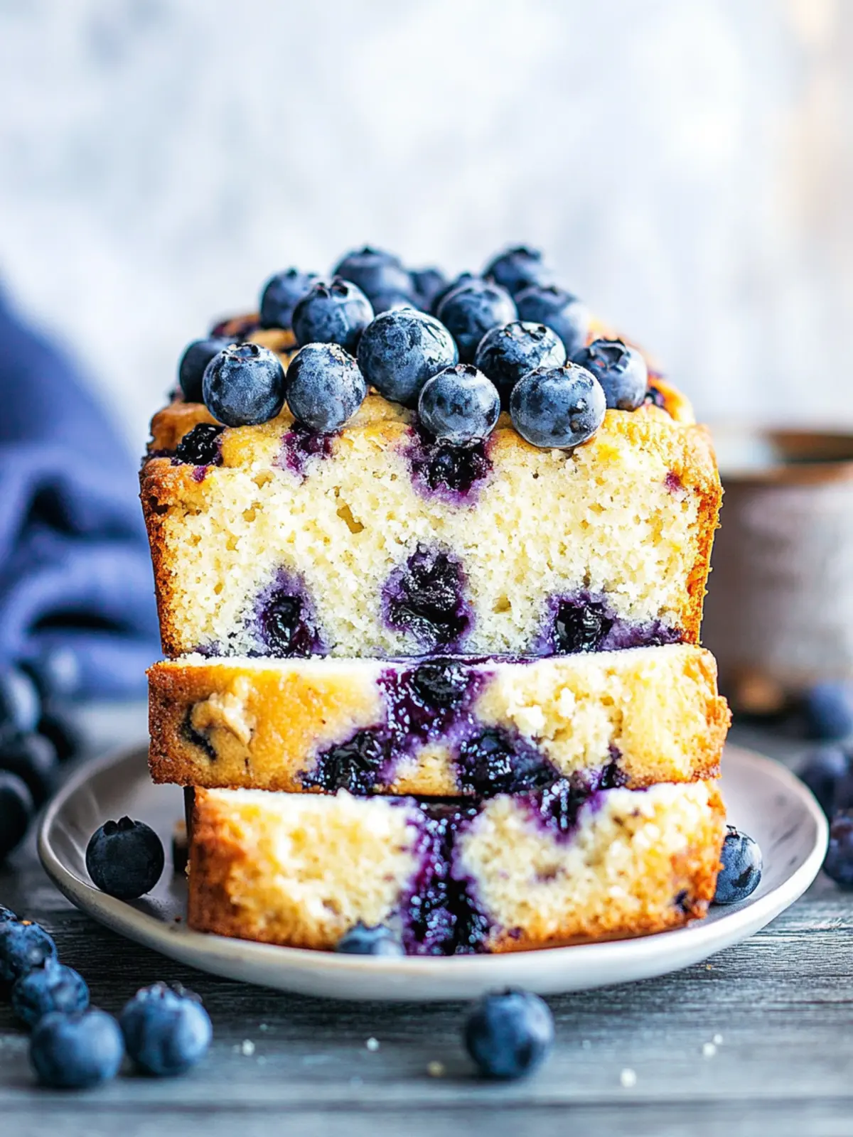 blueberry cream cheese loaf
