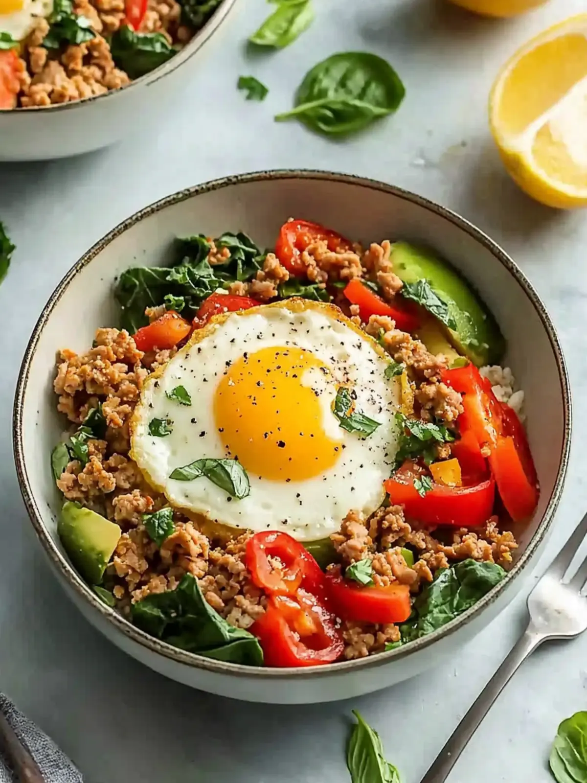 Wholesome Ground Turkey Breakfast Bowls