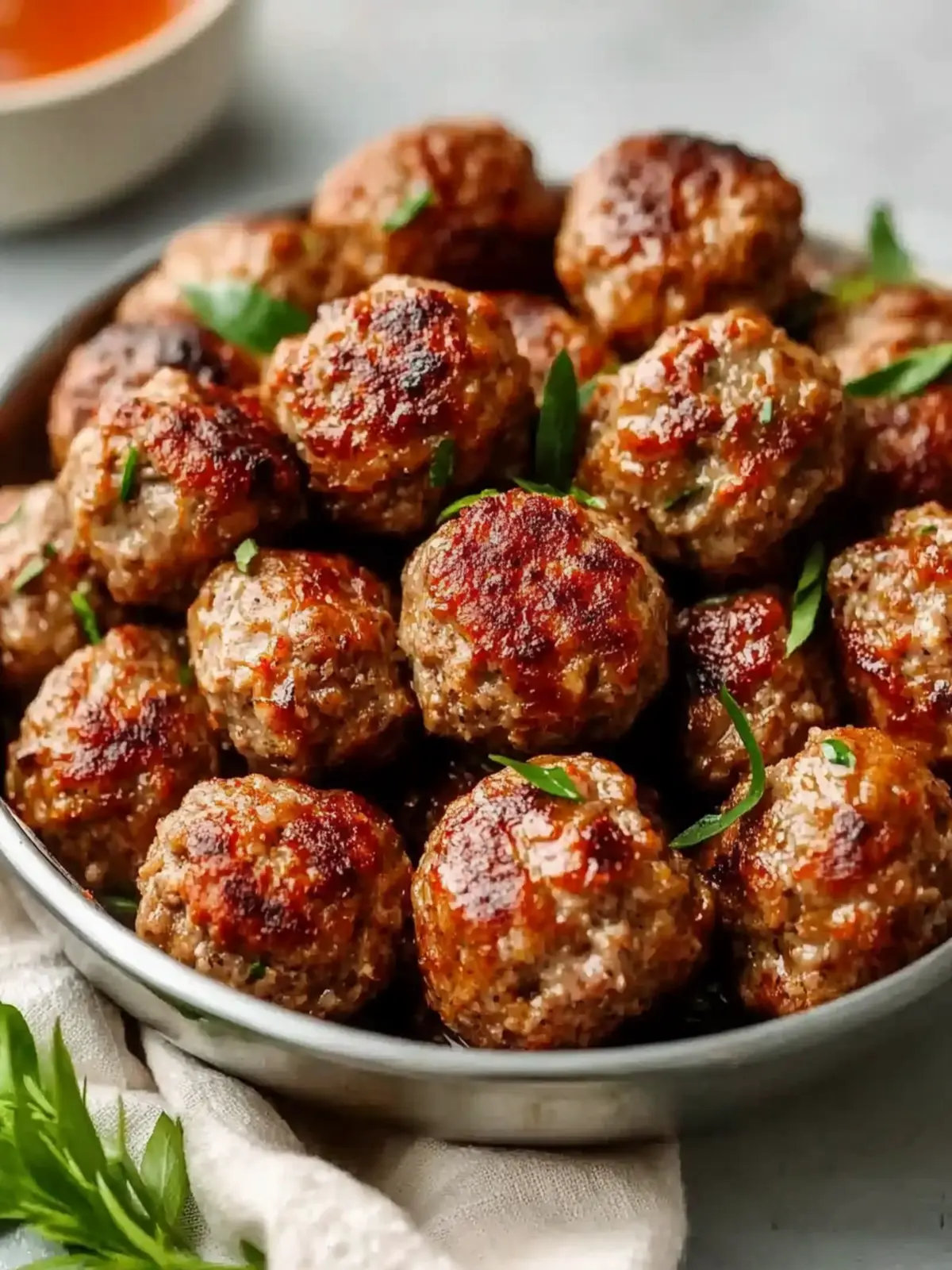 30-Minute Air Fryer Ground Beef Meatballs