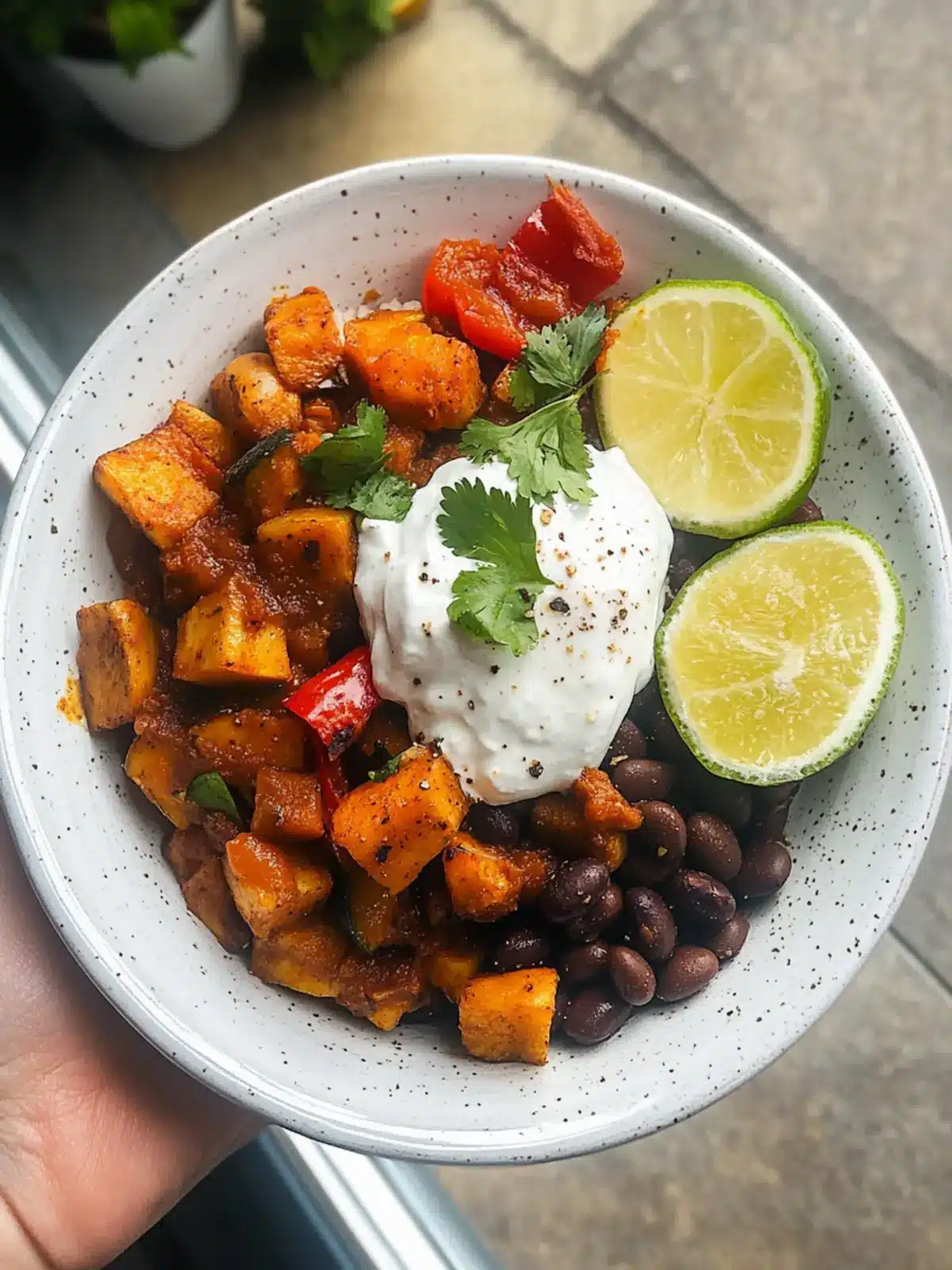 Roasted Veggie & Black Bean Bowl recipe