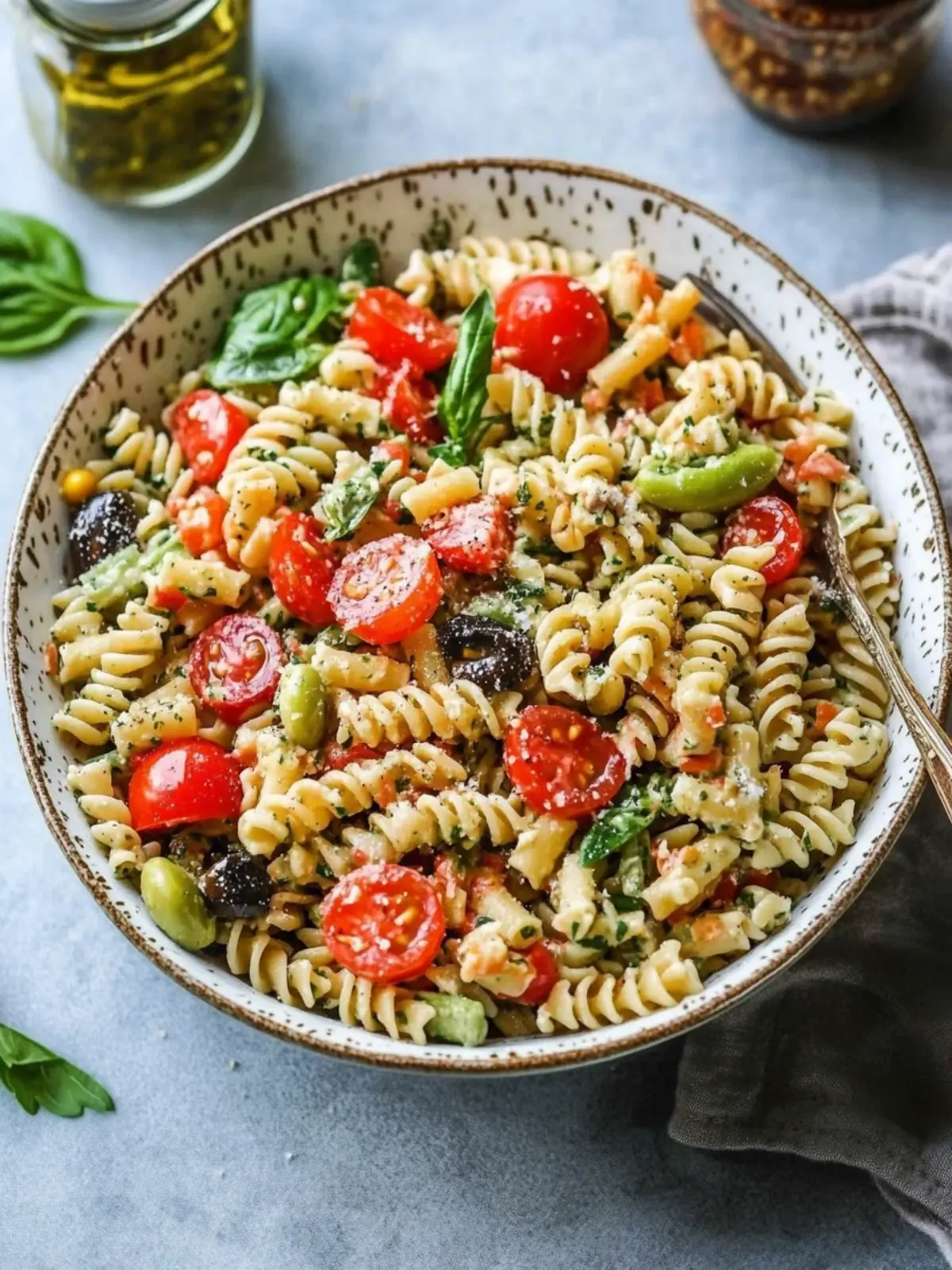 high protein pasta salad