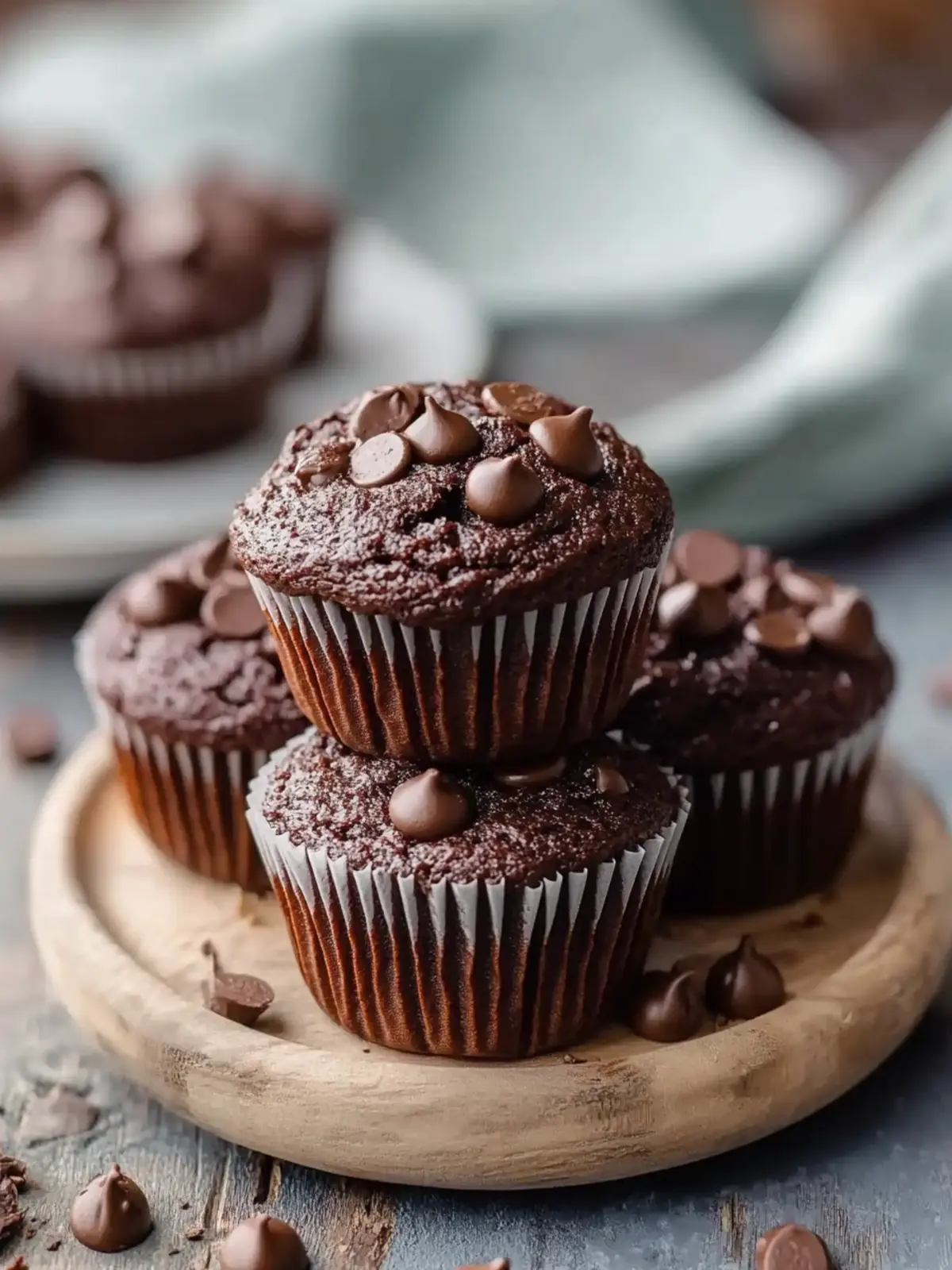 Chocolate Kodiak Cake Protein Muffins
