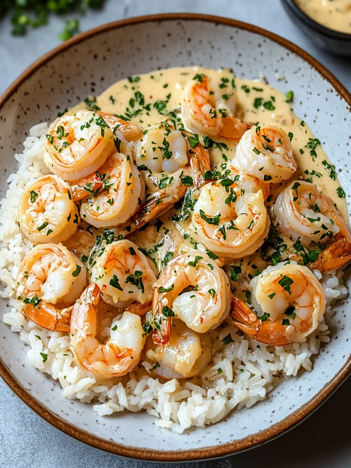 Creamy Garlic Shrimp with Rice rich, buttery, and full of flavor