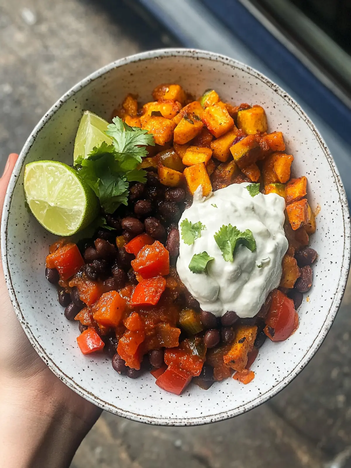 Roasted Veggie & Black Bean Bowl recipe