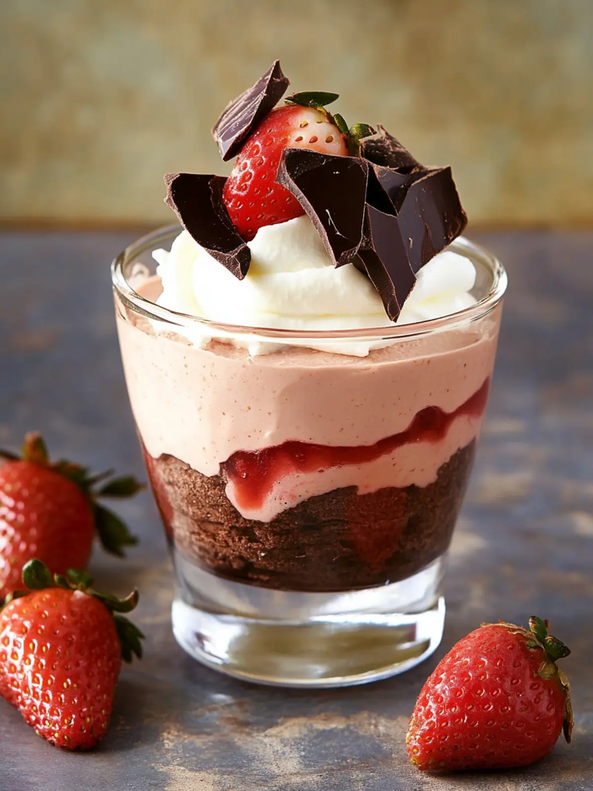 Chocolate-Covered Strawberry Mousse