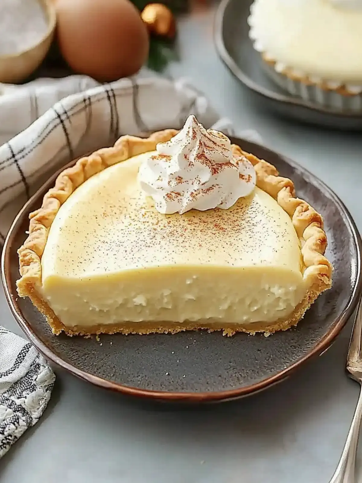 Best Eggnog Pie