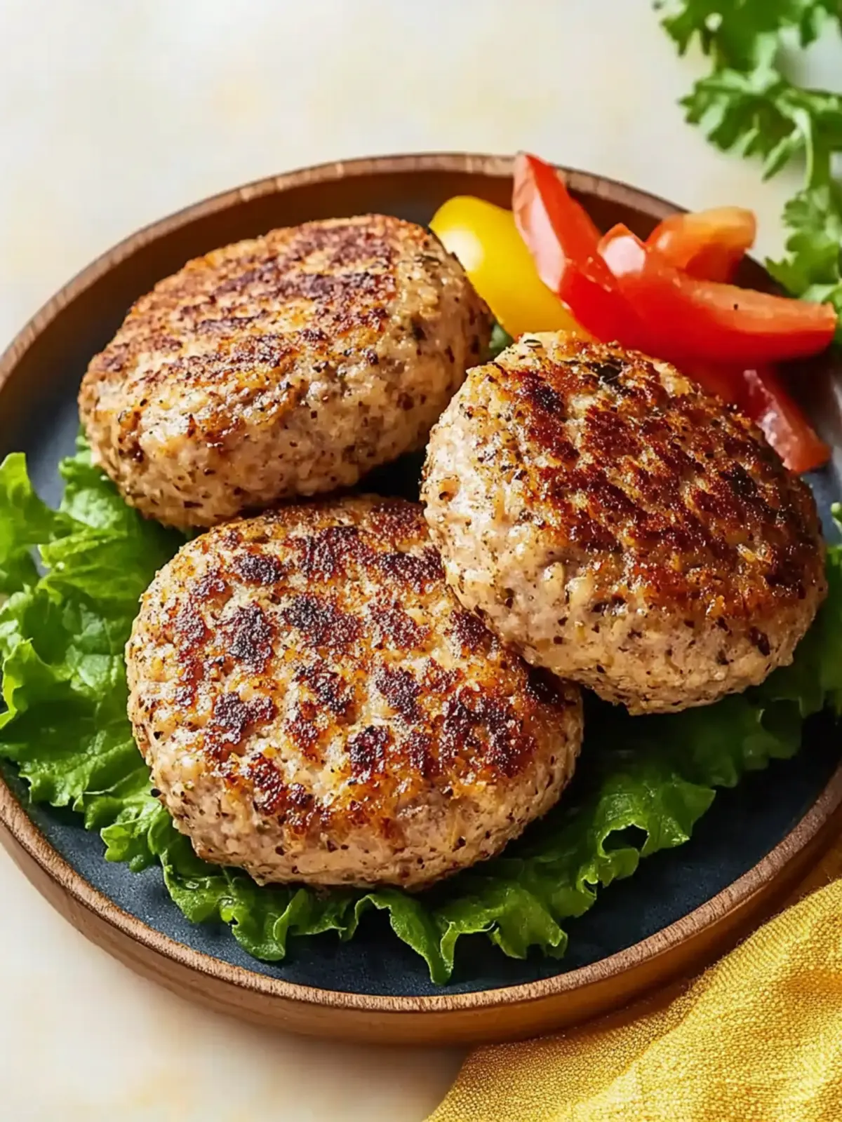 Garlic Ground Turkey Burgers
