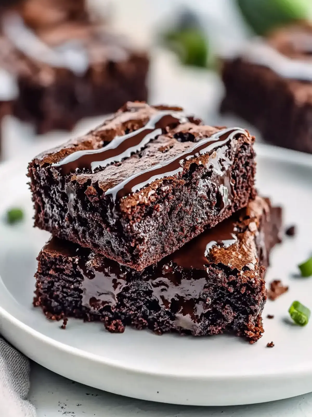 Low Carb Gluten Free Keto Zucchini Brownies