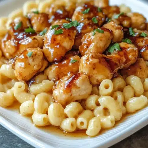 Protein-Packed Honey Garlic Chicken with Cheesy Mac