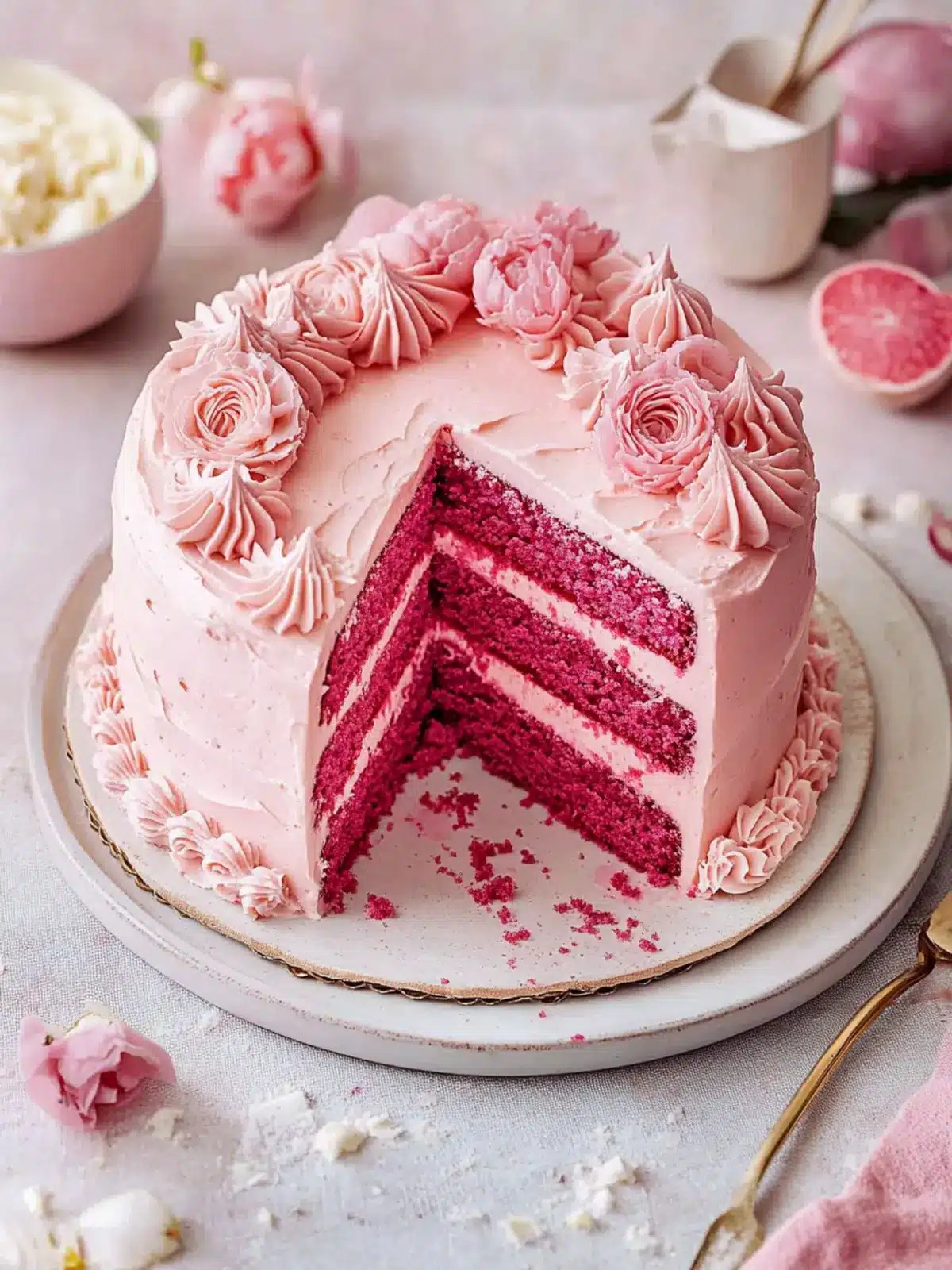 Pink Velvet Cake