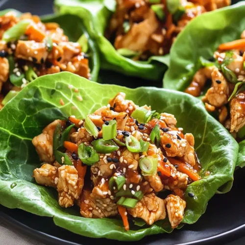 asian chicken lettuce wraps