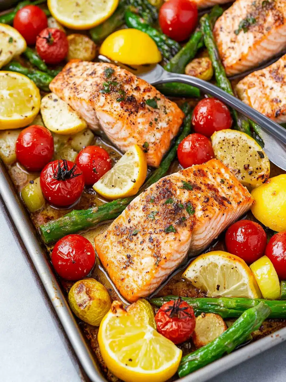 Sheet‑Pan Salmon & Vegetables recipe