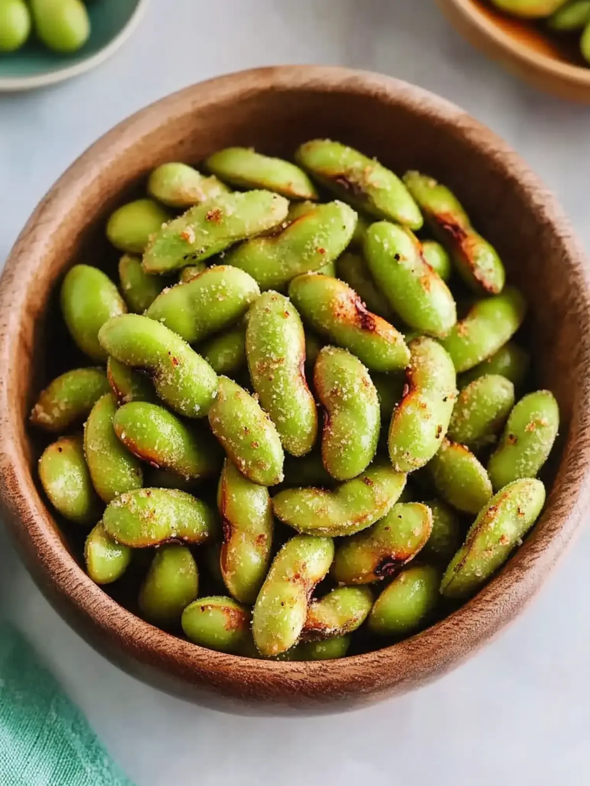 Crunchy Air Fryer Roasted Edamame