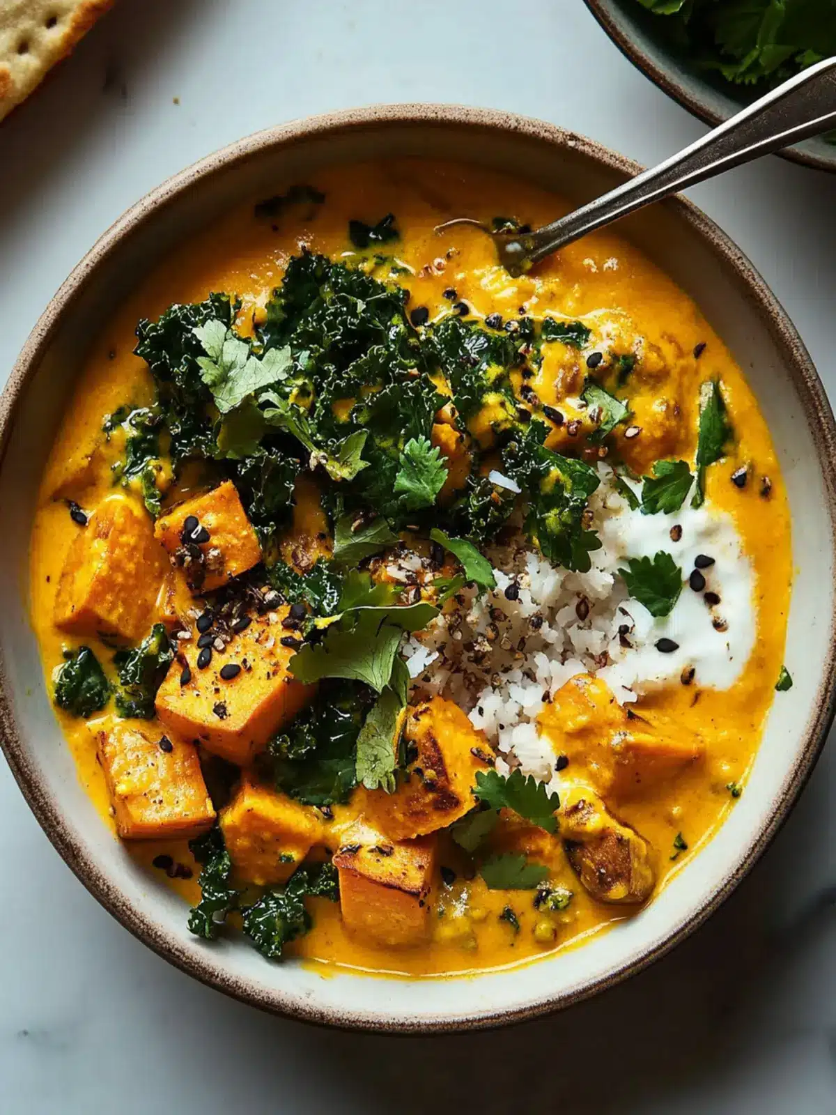 Sweet Potato Kale Coconut recipe