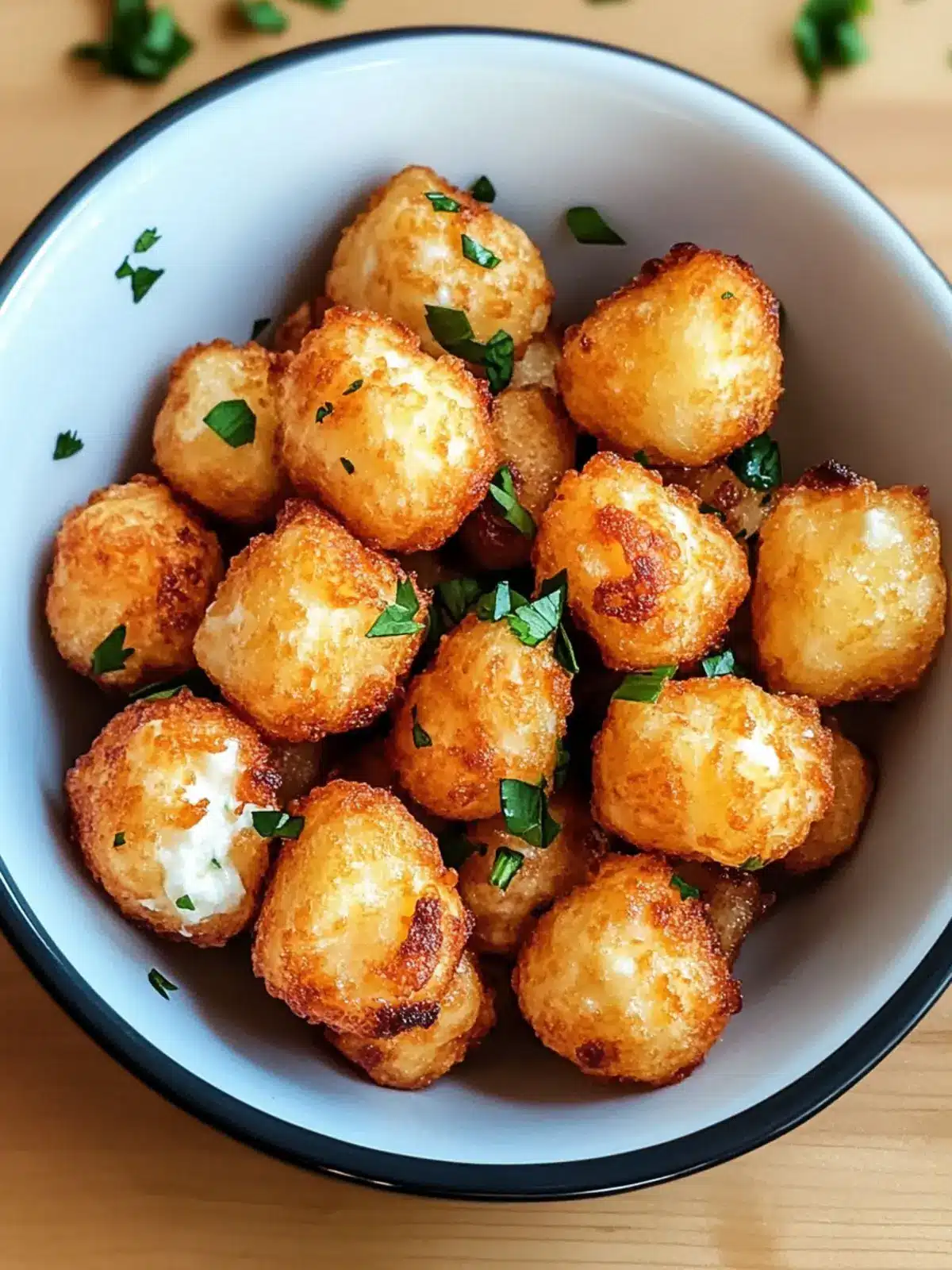 Two Ingredient Cottage Cheese Tots