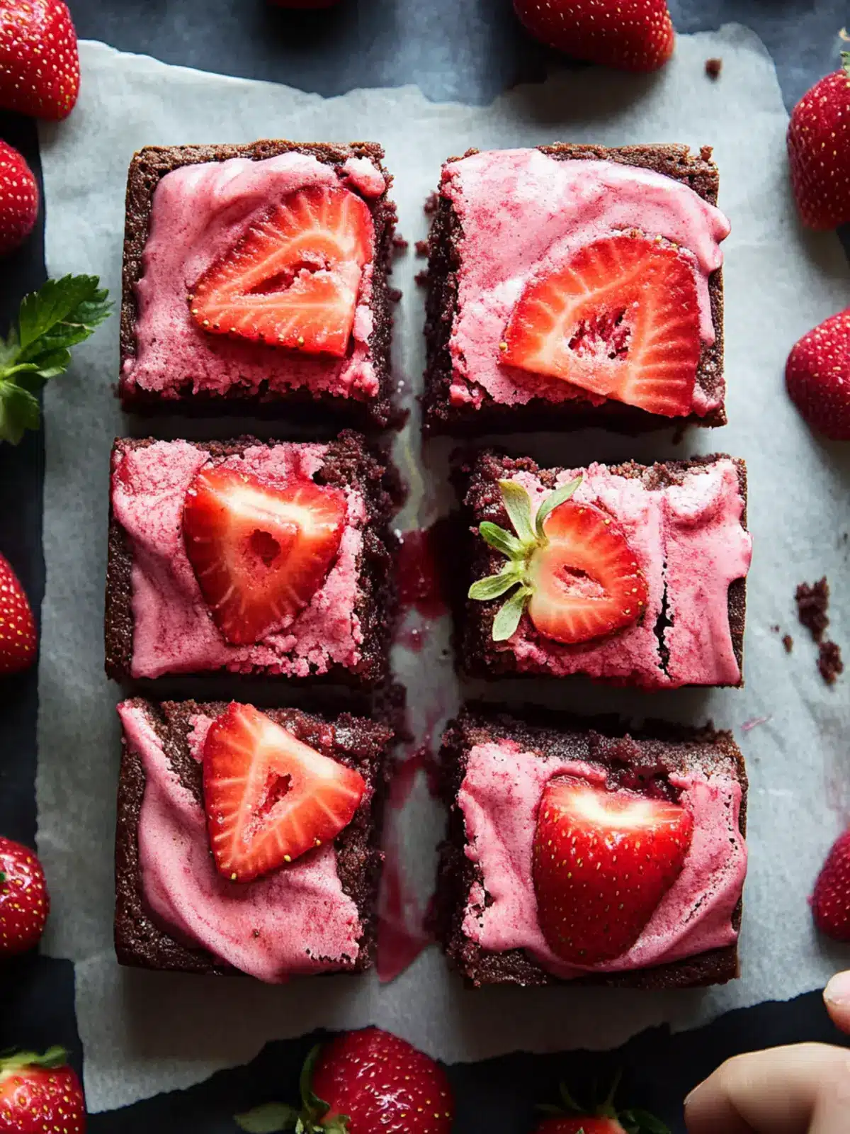 Strawberry Brownies
