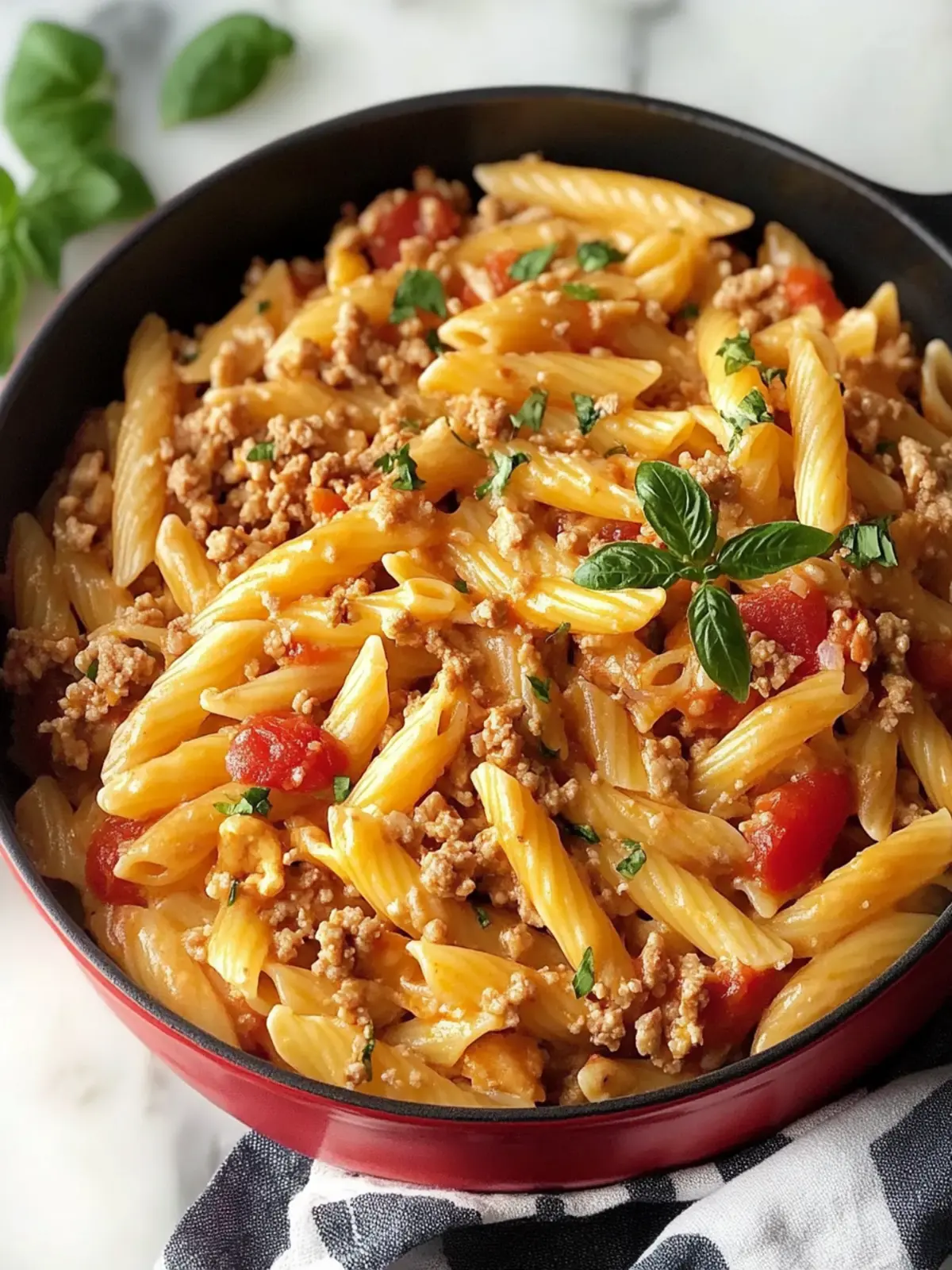 Rich Ground Turkey Pasta