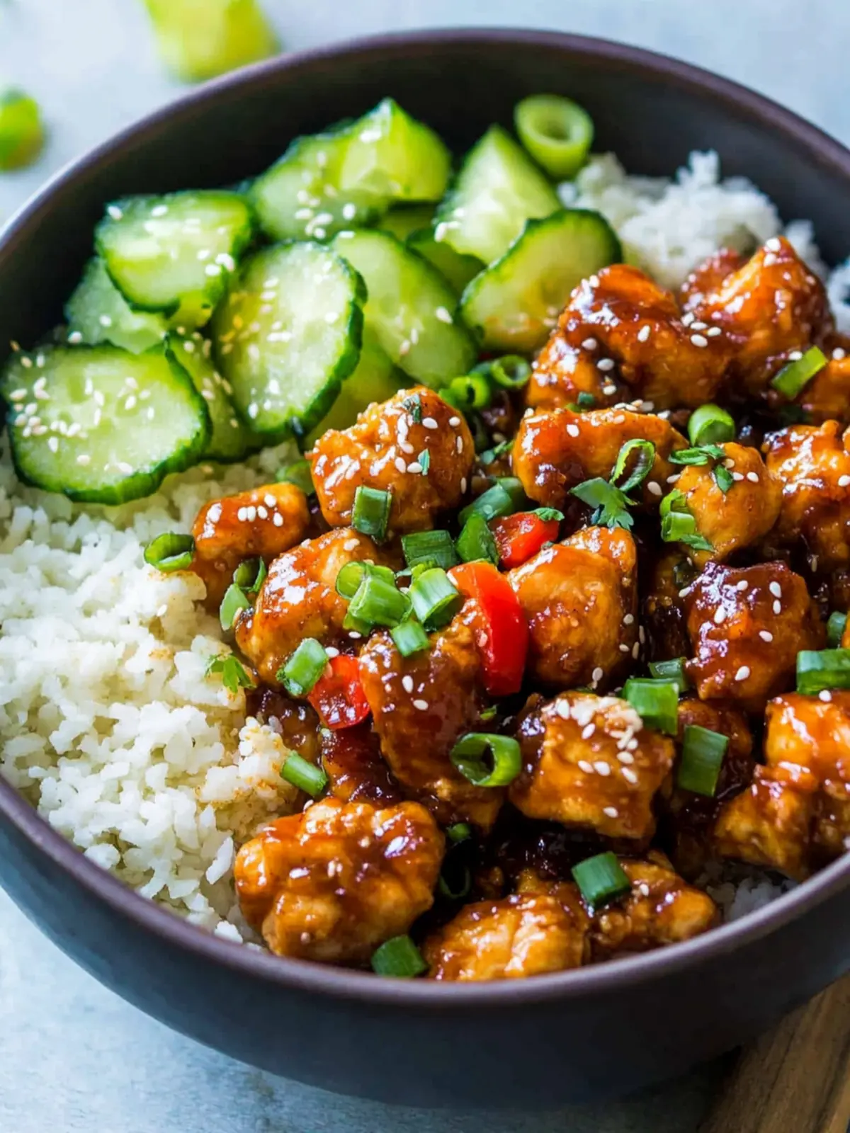 Easy Healthy Sticky Chicken Bowls for Quick Comfort Food Delight