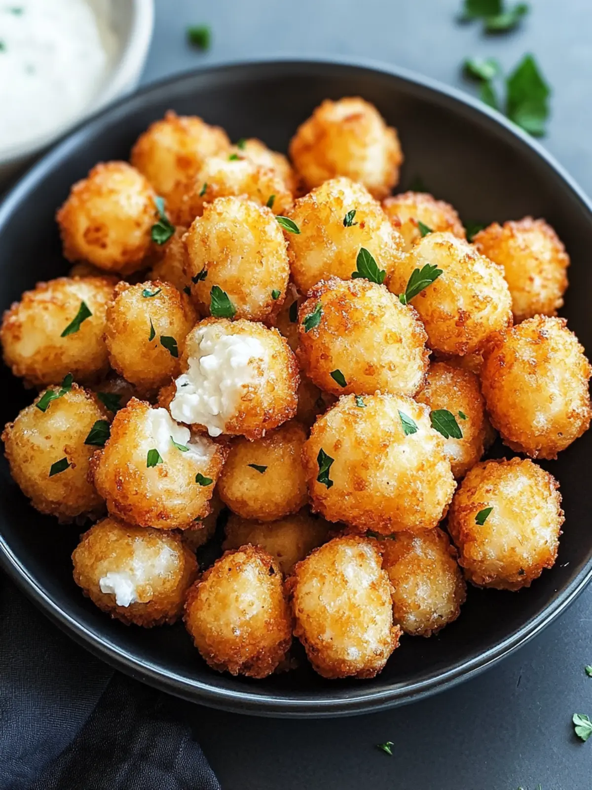Two Ingredient Cottage Cheese Tots