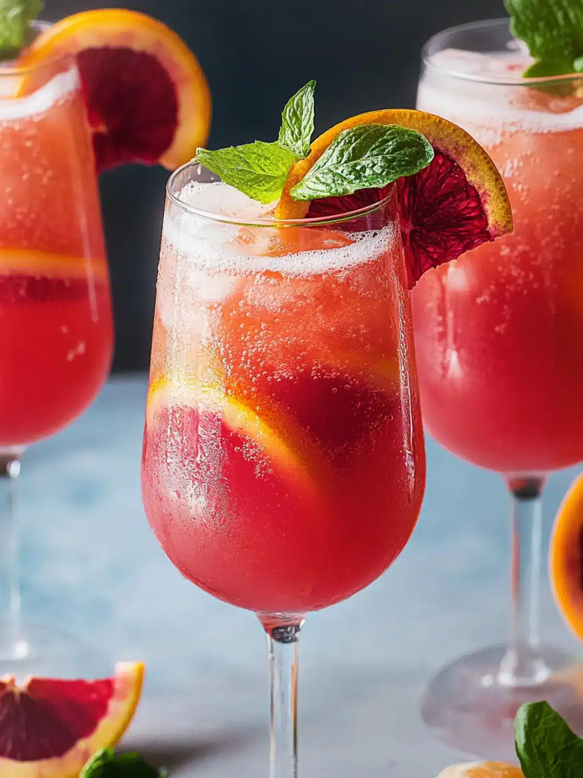 Blood Orange Mocktail Spritzer