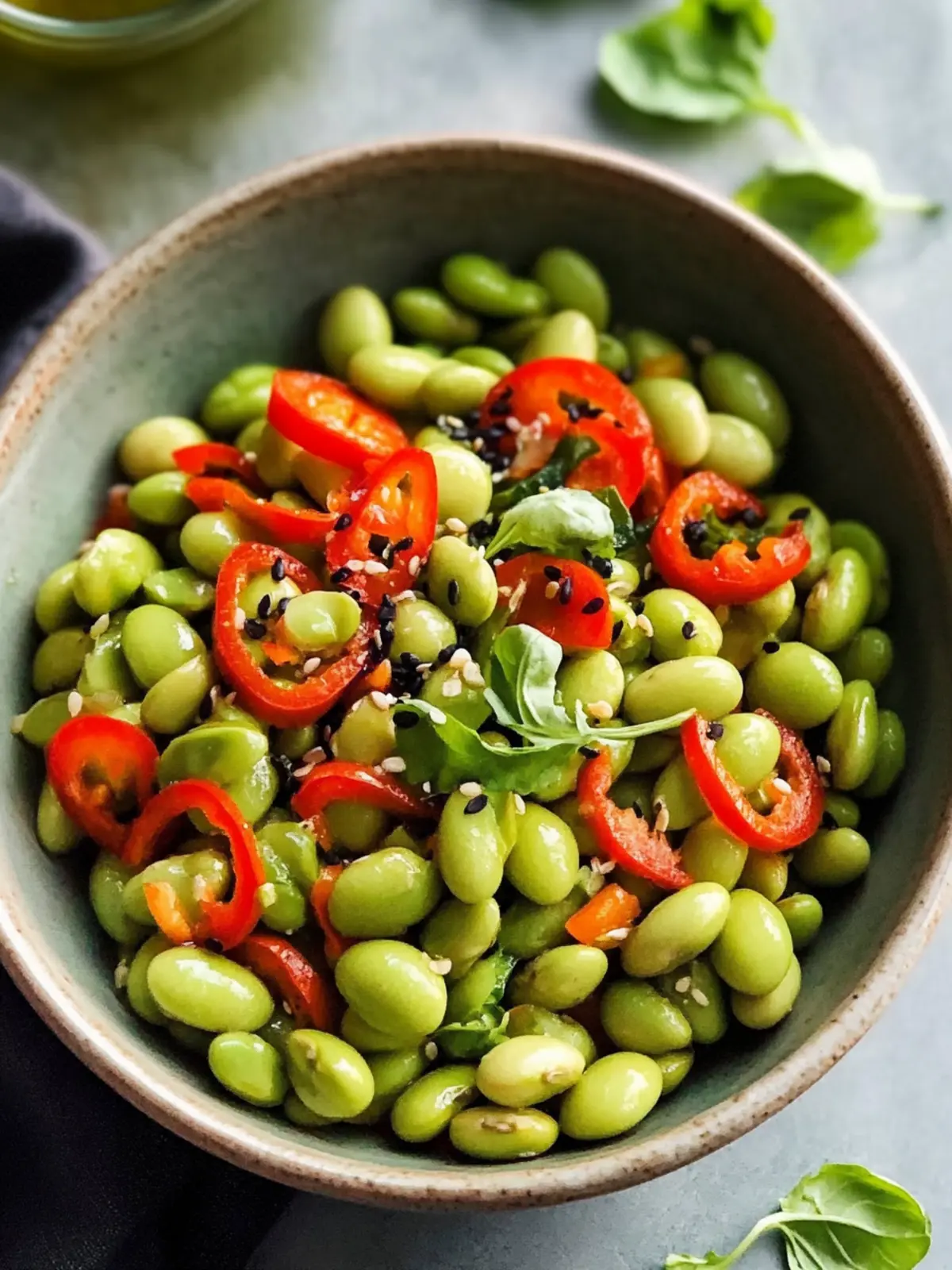 Quick Roasted Edamame Salad