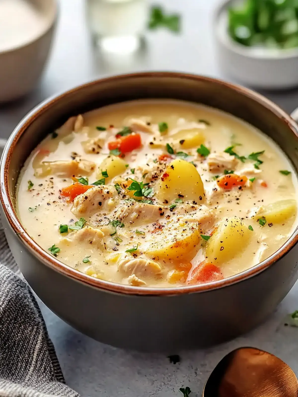 Loaded Chicken Potato Soup