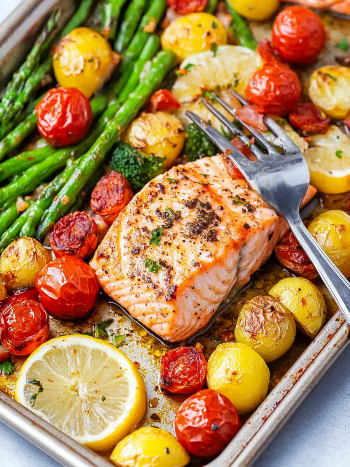 Sheet‑Pan Salmon & Vegetables recipe