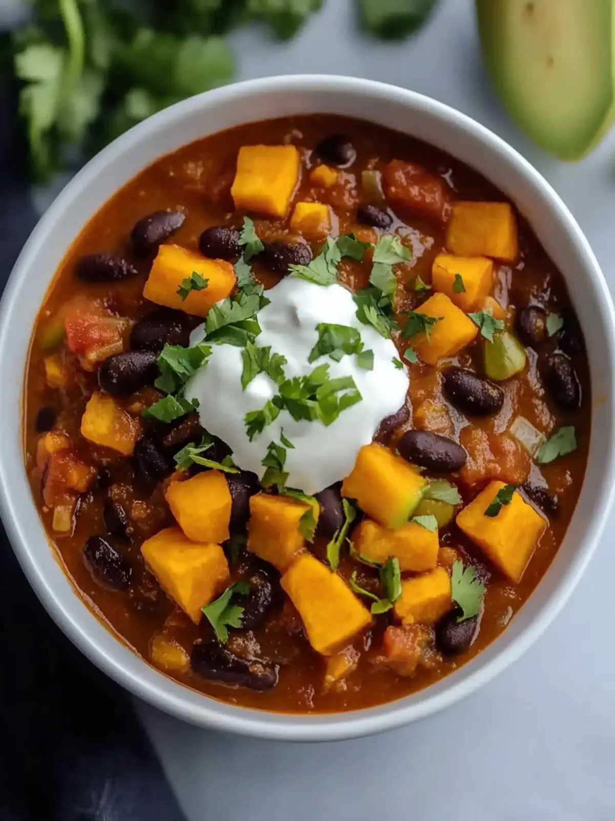 Slow Cooker Sweet Potato Chili