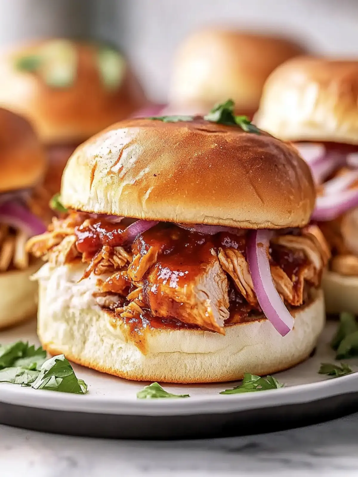 Classic BBQ Chicken Sliders