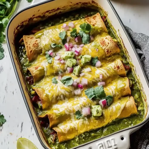 Mexican Beef Enchiladas with Green Sauce