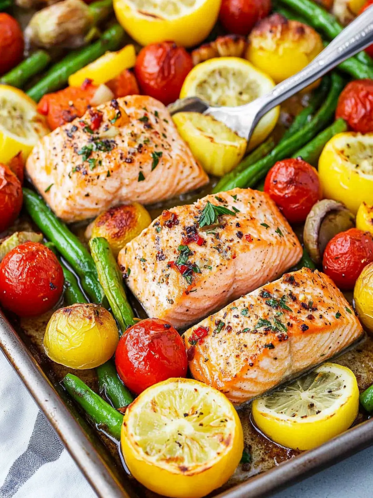 Sheet‑Pan Salmon & Vegetables recipe