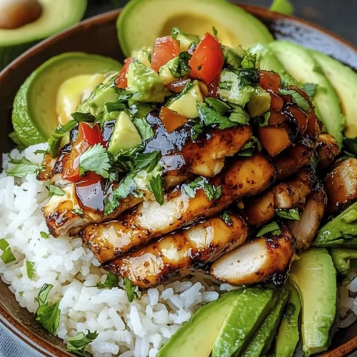 Tangy Honey Lime Chicken & Avocado Rice